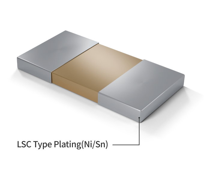 LSC 부품 구조도로 부품의 구성요소 [LSC Type Plating (Ni/Sn)]